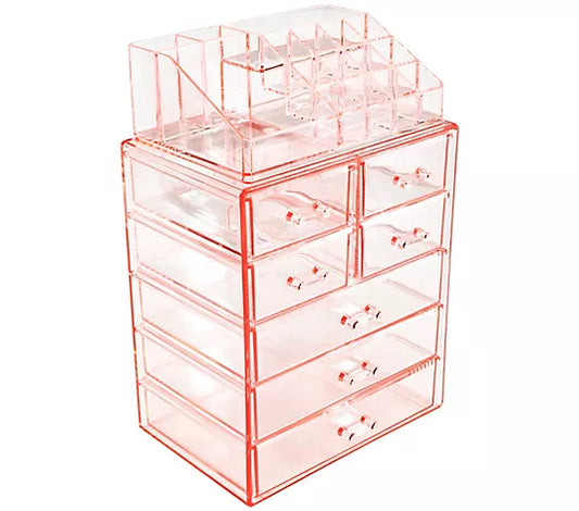 7-Drawer Makeup and Jewelry Storage Case